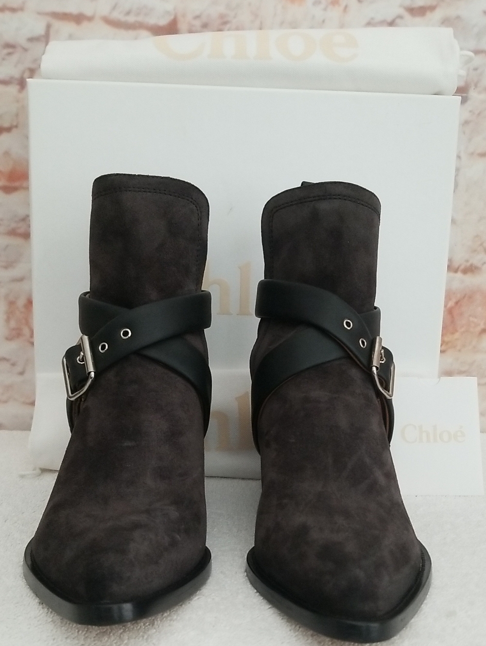 New Chloe 30mm Rylee Strap Bootie - Picture 2 of 12